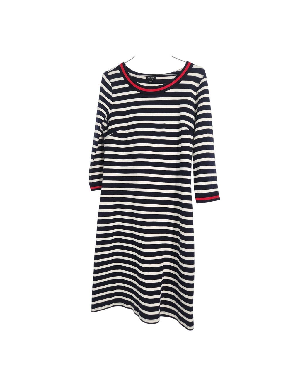 Talbots Blue and White Striped Dress - Women's Size Small